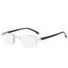 8Pcs Fashion Lightweight Reading Glasses Presbyopia Glasses Blue Light Blocking Glasses Rimless High-Definition Reading Glasses
