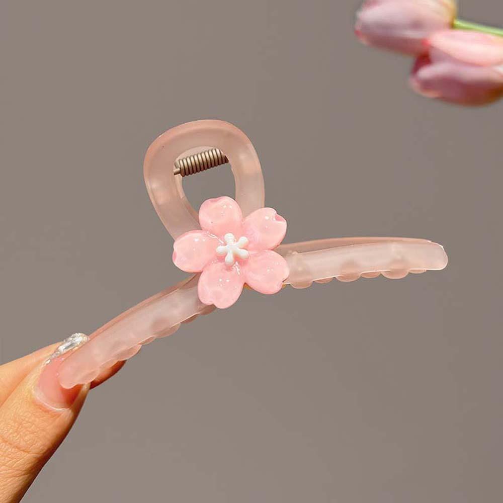 Hair Accessories Flower Hair Clip Cherry Blossom Flower Hair Claw Lovely Sweet Barrettes  Lady