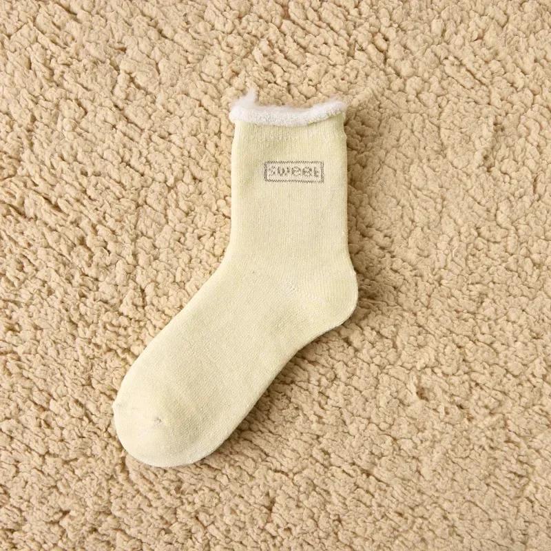 Winter Warm Wool Sock for Women Solid Color Thicker Cashmere Socks Merino Socks Against Cold Snow Russia Male Womens Socks