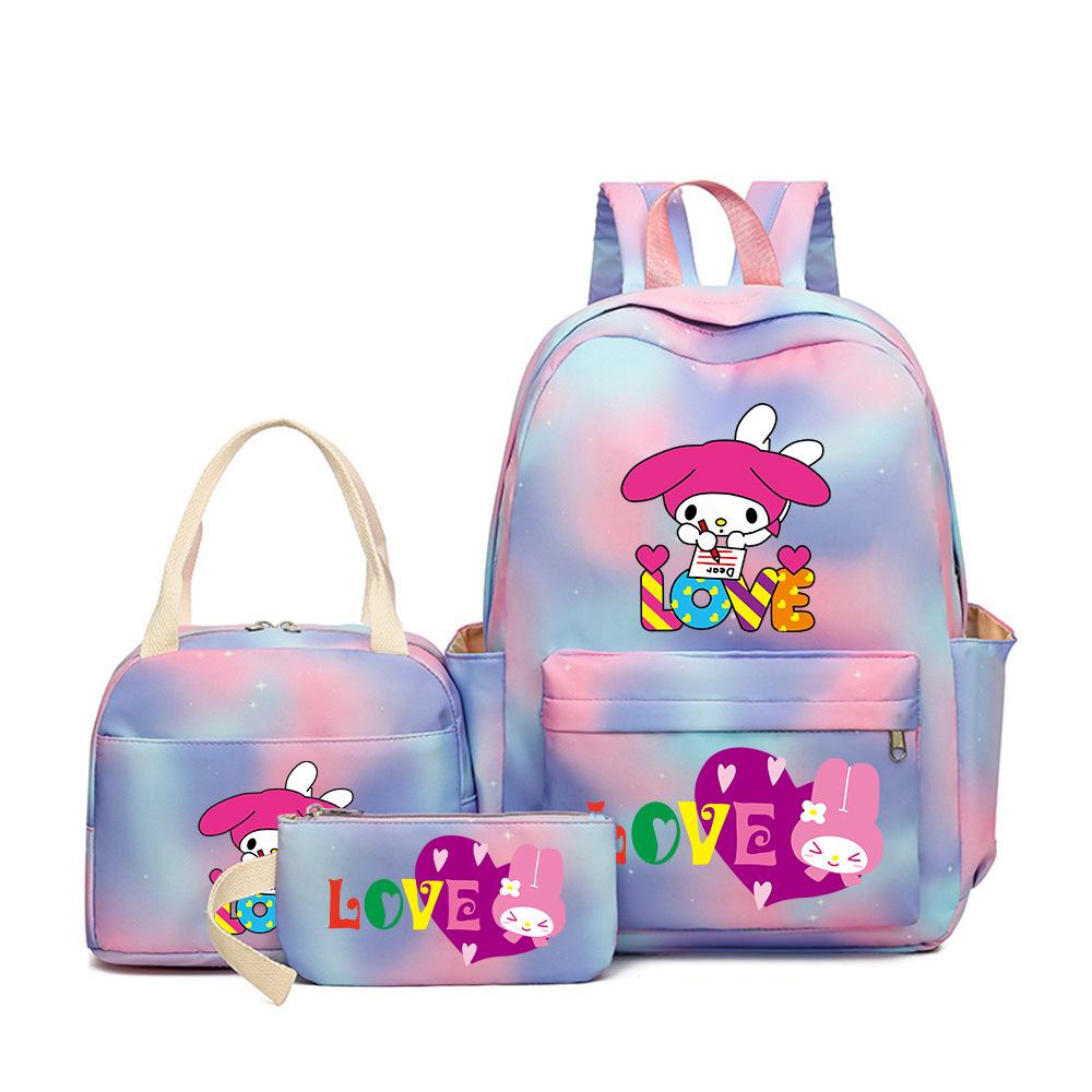 Student Schoolbag Large-Capacity Printing Junior High School College Student Casual Simple Backpack