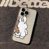 Cute bear applies to Apple iPhone13/14/15 mobile phone case rabbit back 12/11/XR space case 7