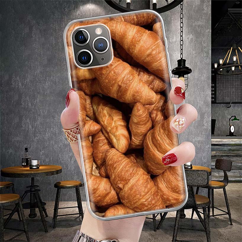 Food Fries Beer Cheese Sushi Cookie Soft Phone Case For IPhone 11 17 Air 16E 16 Pro Max 15 + 14 Plus 13 Mini 12 Apple 7 SE 8 Fun