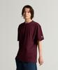 C-Logo Striped Short-Sleeve T-Shirt Burgundy