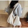 Nylon Single Shoulder Bag Large Capacity With Zipper Closure For Daily Use