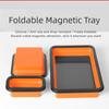 Strong Magnetic Base Silicone Parts Tray Holder Portable Foldable Toolbox For Mechanics DIY Enthusiasts