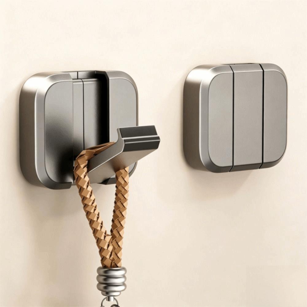 Self-adhesive No Drill Wall Hook Hidden Punch Free Hidden Rack Premium Hanging Rack Entryway