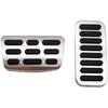 Car Gas Brake Pedal Compatible with Kia Soul SK3 GT-Line EV 2020~2025 Rubber Anti-Slip Stainless Steel Footrest Foot Cover Pad Accessories(AT 2pcs)