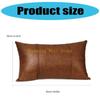 KX4B Ergonomic Design Cushions Cover Faux Leather Sofa Chair Lumbar Support Case