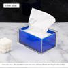 Creative Transparent Acrylic Tissue Box Living Room Paper Box Holder Simple Coffee Table Napkin Storage Box Decorative Ornament