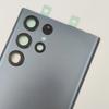 For Samsung Galaxy S22 Ultra 5G Matte Glass Battery Cover Rear Lid Back Door Housing + Original Camera Lens Glue Adhesive