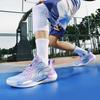 New Luminous Basketball Shoes Men's Boots Rubber Sole Youth Actual Combat Sports Shoes Men's and Women's Mesh Shoes Basketball Shoes