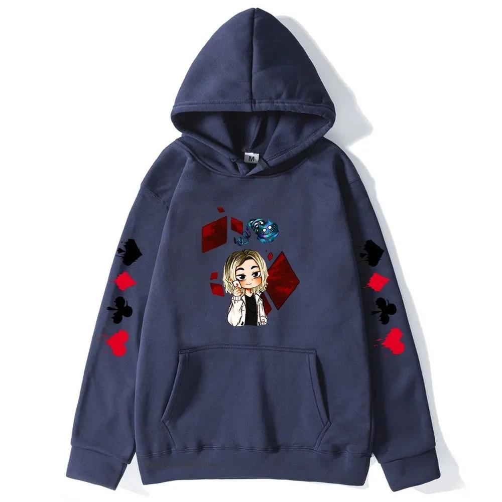 Cute Chishiya Hoodie Alice In Borderland Graphic Sweatshirts Autumn Winter Fleece Streetwear Tops