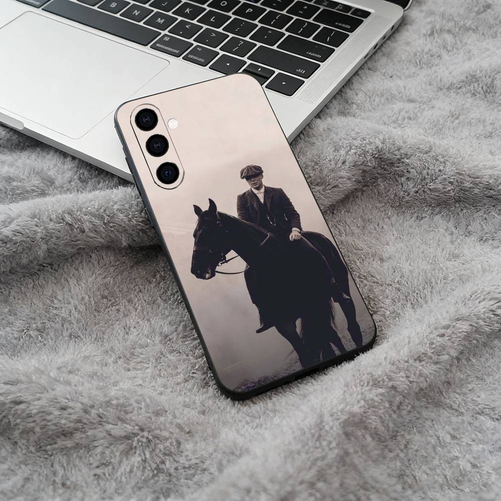 P-Peaky-B- Blinders-movie Black Soft Silicone Phone Case for Samsung Galaxy A73, A71, A72, A70, A53, A52, A51
