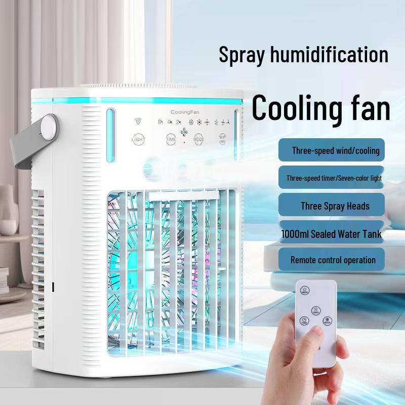 Portable Desktop Air Conditioning Fan with Humidifying and Cooling Spray