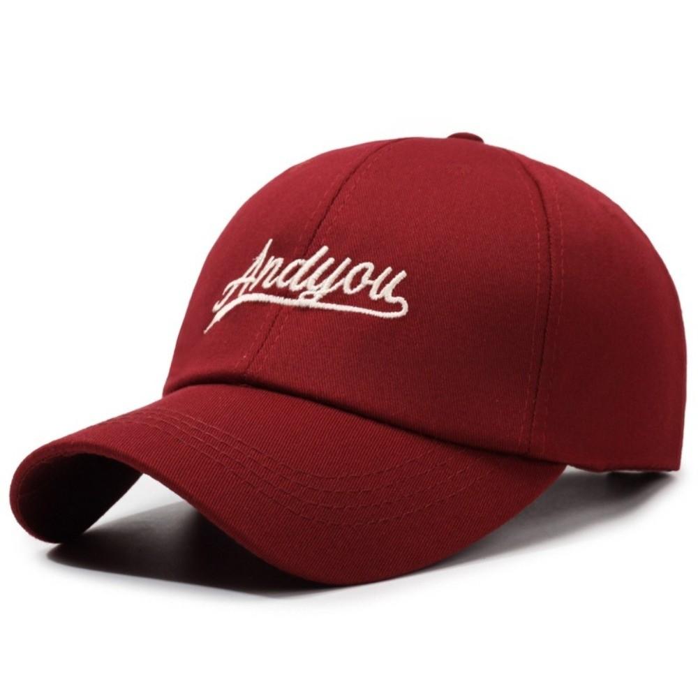Solid Color Baseball Cap Adjustable Sun Cap UV Protection Sunscreen Hat for Running
