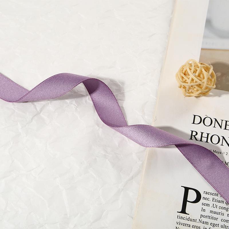 Double-Sided Matte Webbing Thickened Polyester-Cotton Jewelry Trophy Decorative Accessories Bow Colored Ribbon