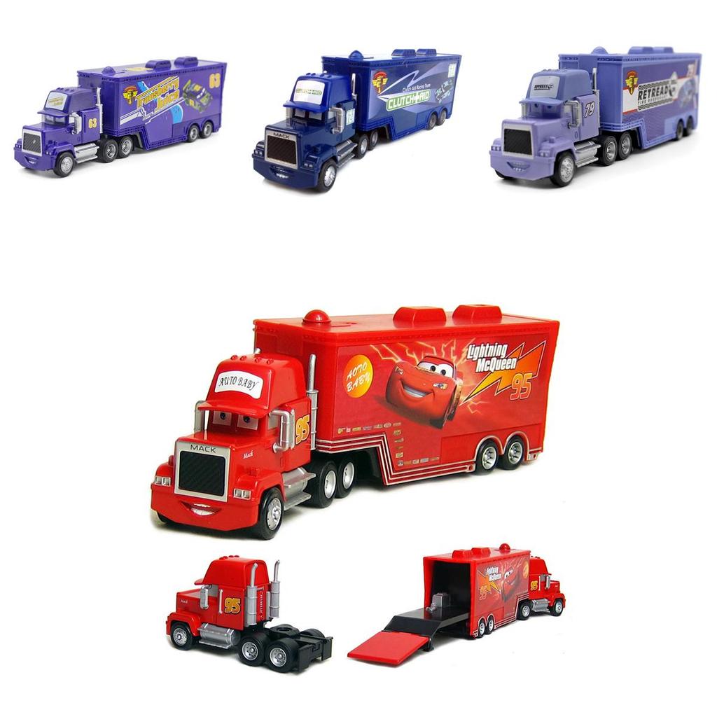 Colorful Cars Mack Lightning Mcqueen King Jackson Storm Racer Truck Toy For Kids