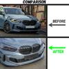 Para BMW F40 Serie 1 M Sport 118i 120i 128ti 2020 2021 2022 2023 Labio Spoiler Divisor Difusor Kit de Carrocería para Parachoques Delantero