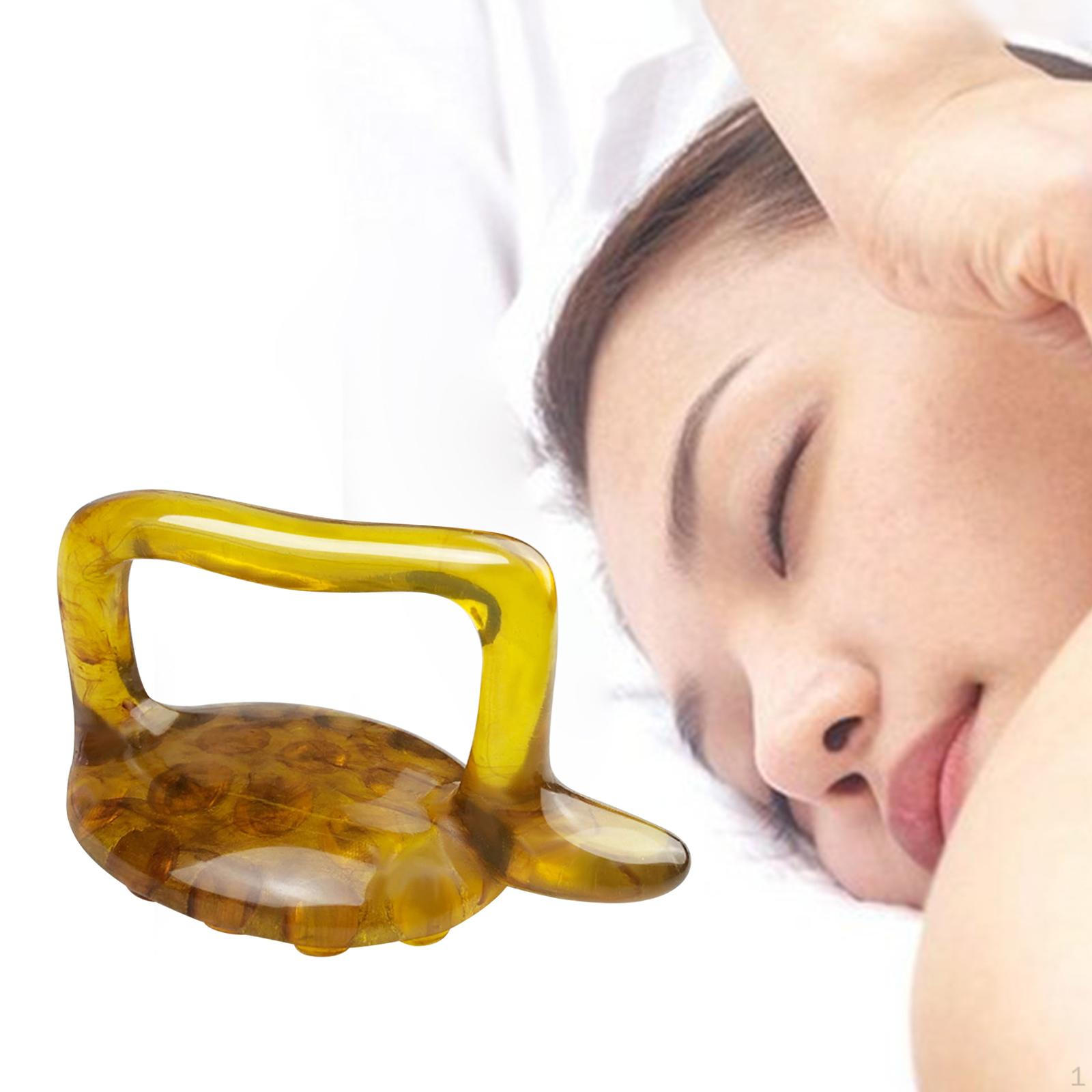 

Массажер для спины, инструмент для тела из смолы для формирования шеи и живота коричневый