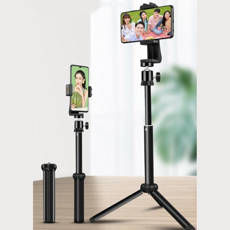 Lightweight PTZ Tripod Scalable Desk Stand for Content Creators and Streamers with Quick Setsup and Strong Stability