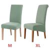 1pcs Polar Fleece Chair Cover Stretch XL Size Long Back Chair Covers Seat Covers With Back For Wedding Dining Room Chairs For Kitchen