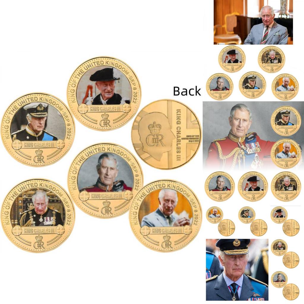 Stunning British King Charles Commemorative Coin Collection In Gift Box