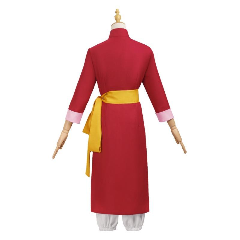 Silver Soul Kagura Kung Fu Dress Cheongsam Black Pants Dress Halloween Dress Tang Dress Practice Dress