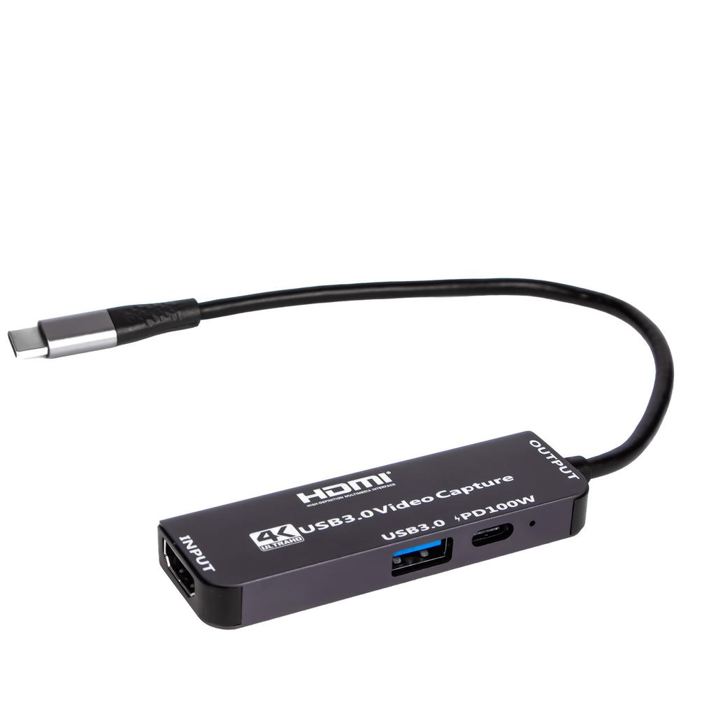 Hardrock Bestseller XC1-2 USB-C 1080p Capture Card Supporting PD 100W Charging USB 30 Data Transfer for Windows Compatibility