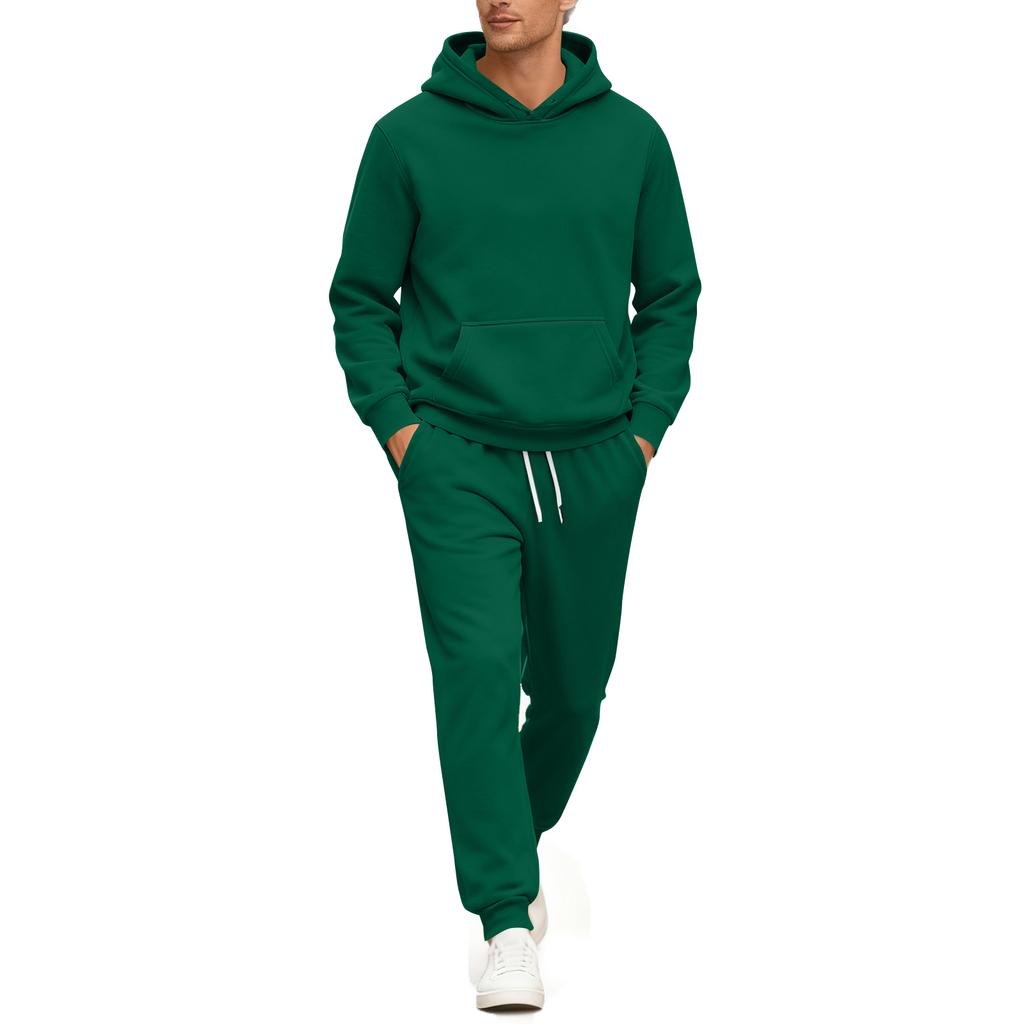 Men's Sweatshirt Suit Men's Solid Color Casual Sports Suit Sweatshirt Suit