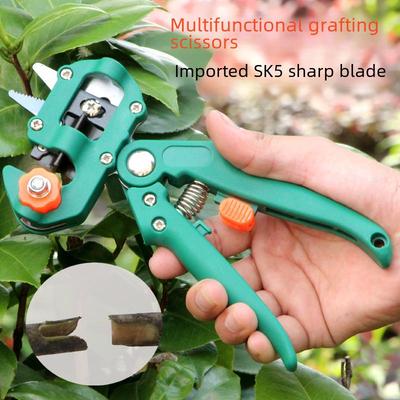 Fruit Tree Seedling Grafting Tool Kit: Includes Shears, Knife, and Scissors Blade for Gardening