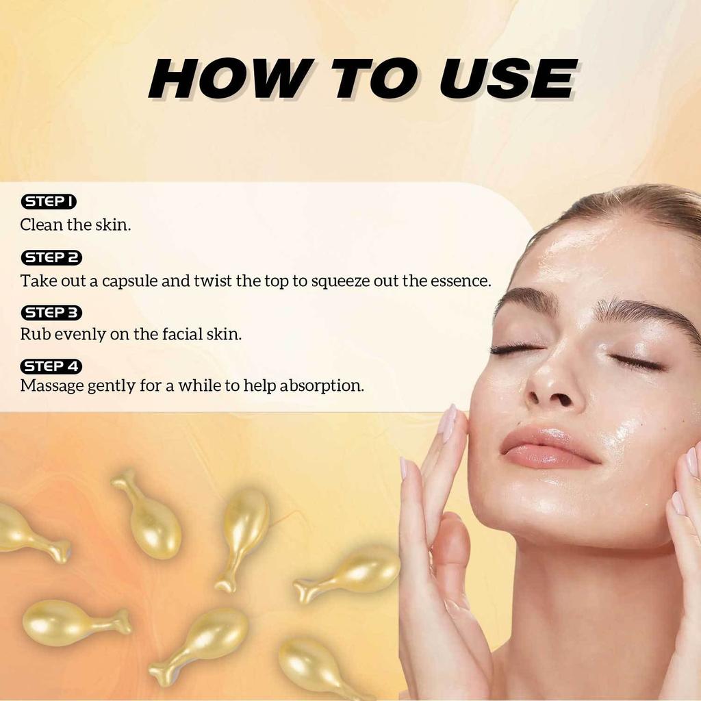 Retinol Capsules Retinol Serum 30 Capsules Firming And Moisturizing Facial Serum Daily Fine Lines And Smooth Skin Care,10.5ML