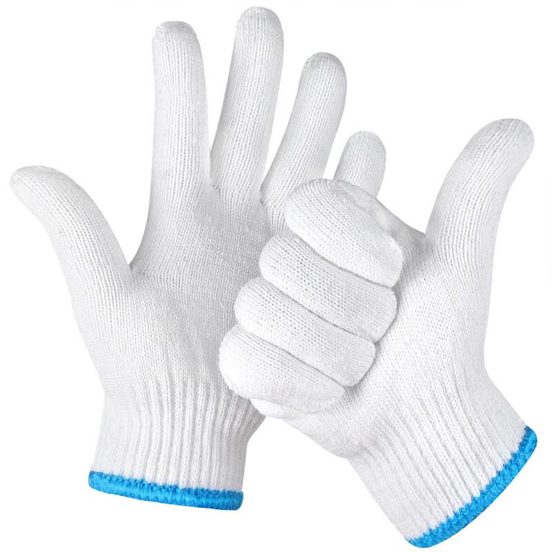 Manlu M803 Cotton Work Gloves (10 Pairs) One Size