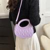 Stylish And Casual Women's Pu Leather Handbag Fashionable Trendy Shoulder Bag