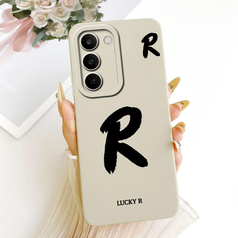 For Realme C83 Lucky Initial Letter Phone Case For Realme C83 C 83 5G Soft Silicone Cases Bumpers