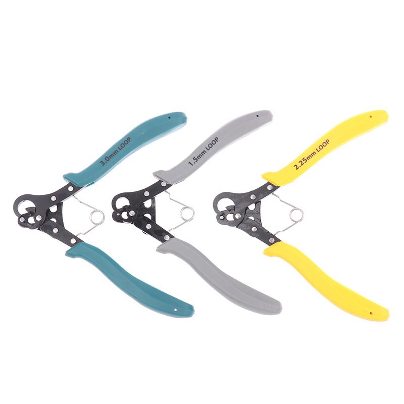 Juego de alicates para enrollar alambre de 1.5/2.25/3 mm para enrollar, doblar, reparar alambre, herramienta para hacer joyas, alicates de punta redonda para envolver anillos de alambre