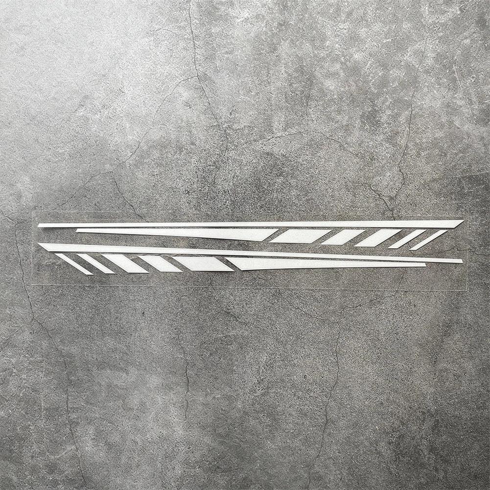 2Pcs Motorcycle Body Decal Waistline Side Skirt Stripe Graphics Removable Sticker for E-bike Fit