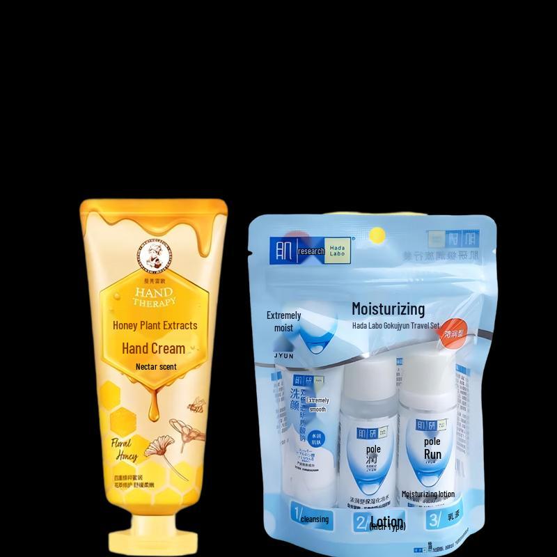 Mentholatum Floral Hand Cream & Hada Labo Hydrating Travel Set