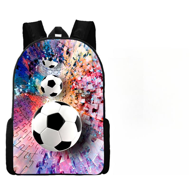 İlk ve Ortaokul Çocukları Erkek ve Kız Çocuklar için Futbol Okul Çantası Çift Omuz ve Sırt