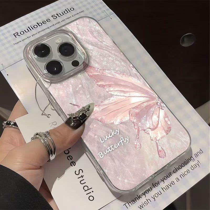 

Gold-Plated Artistic Butterfly Trendy Pattern Tulle IMD Phone Case For Xiaomi Mi 11 Lite5G 14T 13T Poco X6 X5 M6 Pro F7 X7 Cover Poco M6 Pro
