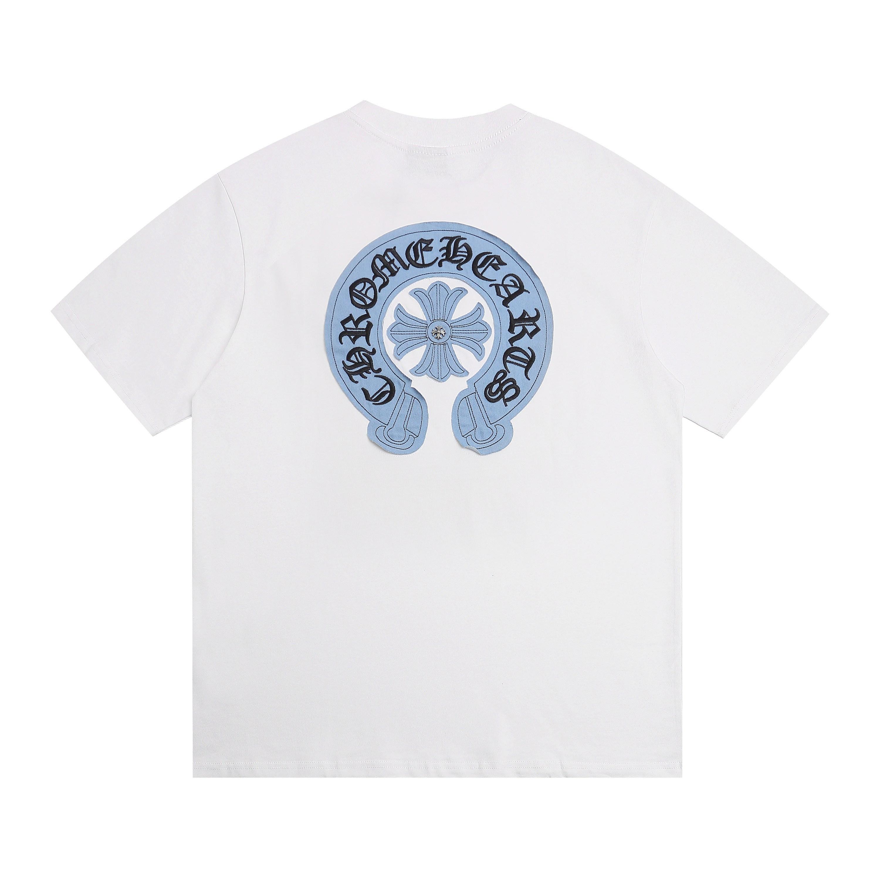 

1965 CHROME HEARTS 2025 Літо Нова Високоякісна Бавовняна Футболка з Круглим Вирізом Вільного Великого Розміру Чоловіча та Жіноча Футболка для Пари S