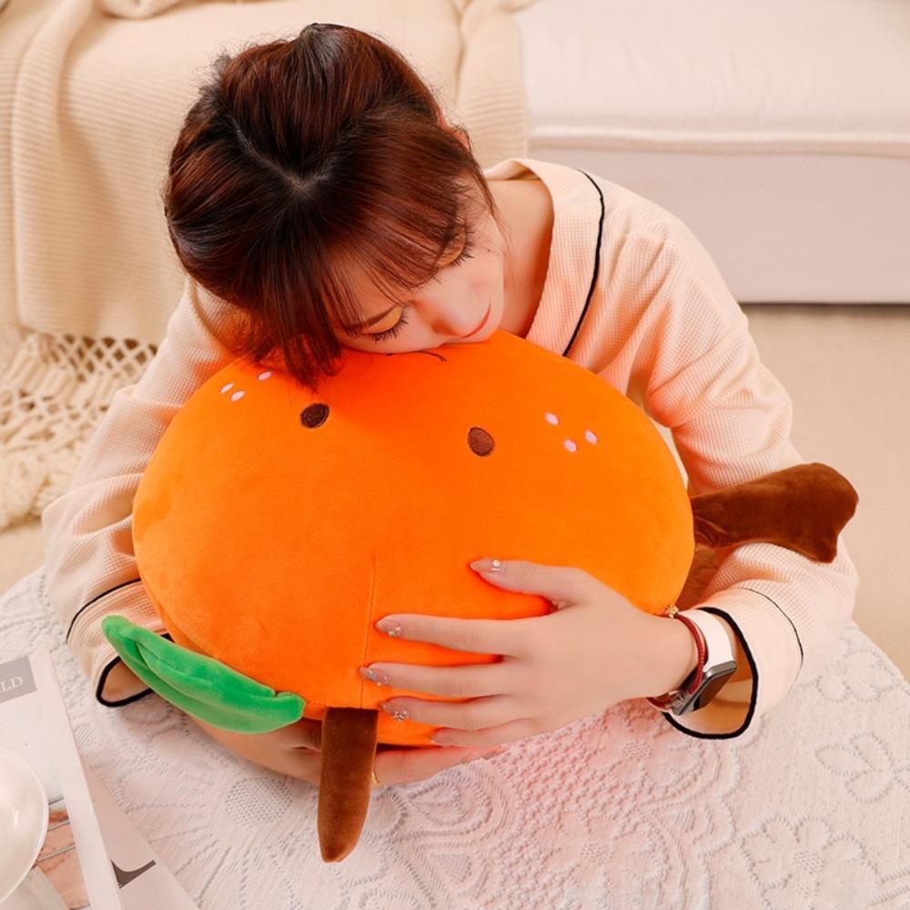 Soft Happy Fruit Plush pillow Fruit Orange Doll Plush Toy Creative   Girlfriends