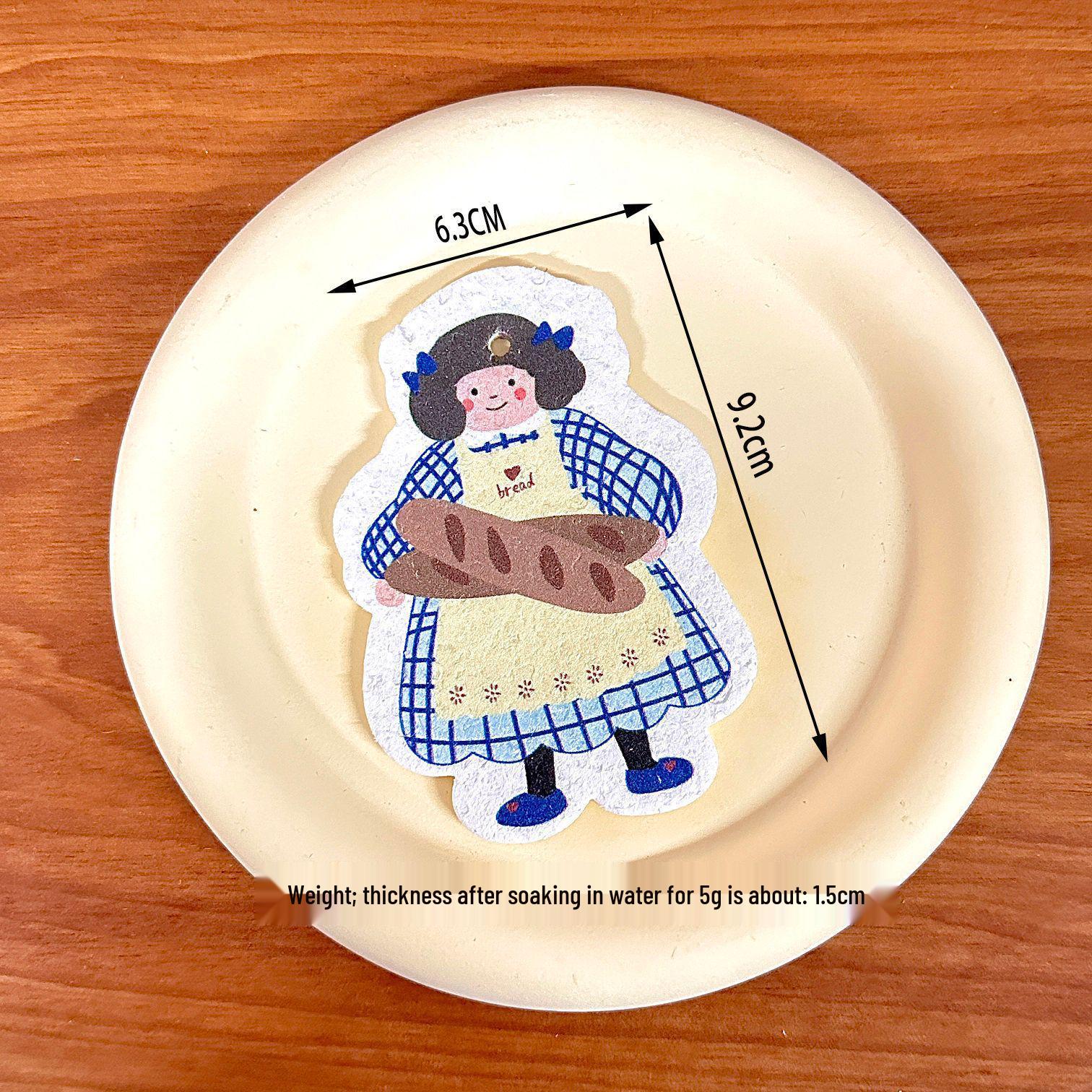 

Hot-Selling Girls Oil-Repellent Cartoon Dish Sponge