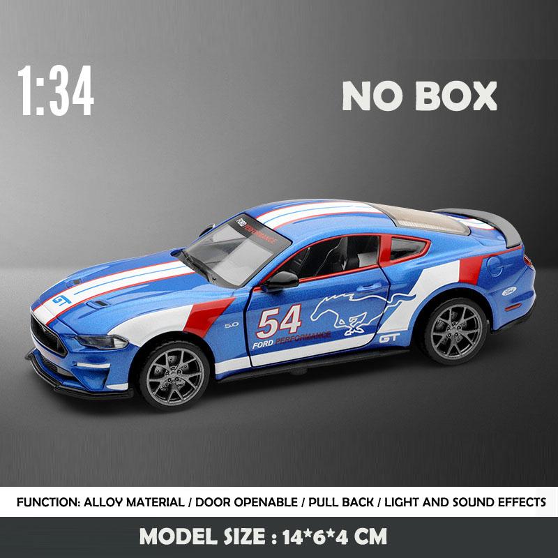 

CCA Genuine Licensed 1/34 Scale Ford Mustang GT2018 Alloy Car Model Sound Light Pullback Diecast Metal Toy Vehicles Boy Gift