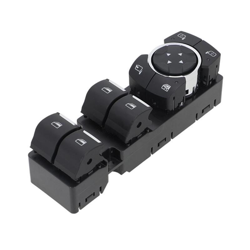 Driver Door Adjust Panel Power Window Switches 2015-2021, DG9T14540CB3JPL Window Lift Part with Visible Four Button Layout and Mirror Pad for Routine
