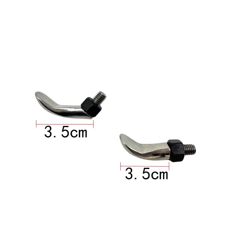 2Pcs Push Rod Tip Whale Tail Dent Hail Crease Removal Tool M8 & 5/16 Threaded