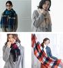 Cashmere for Check Pattern [Filomo] 100% Scarf/Stole Women, (Beige)