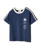 PEACE MAKER [2Type] Track Jersey Heavy Cotton Tee (Navy)