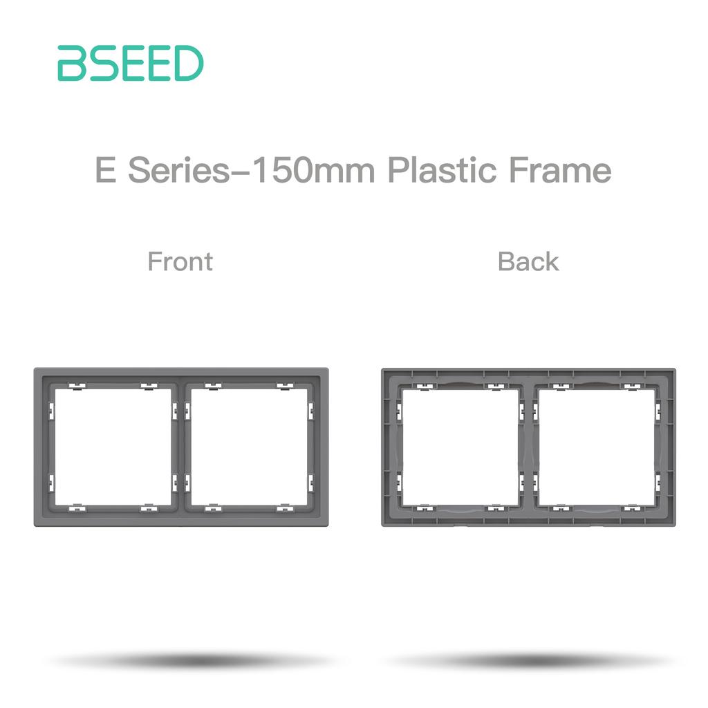 BSEED DIY Button Curtain Switch Module EU Socket With Waterproof Cover Part Large Switch Plastic Frame Combination E Series