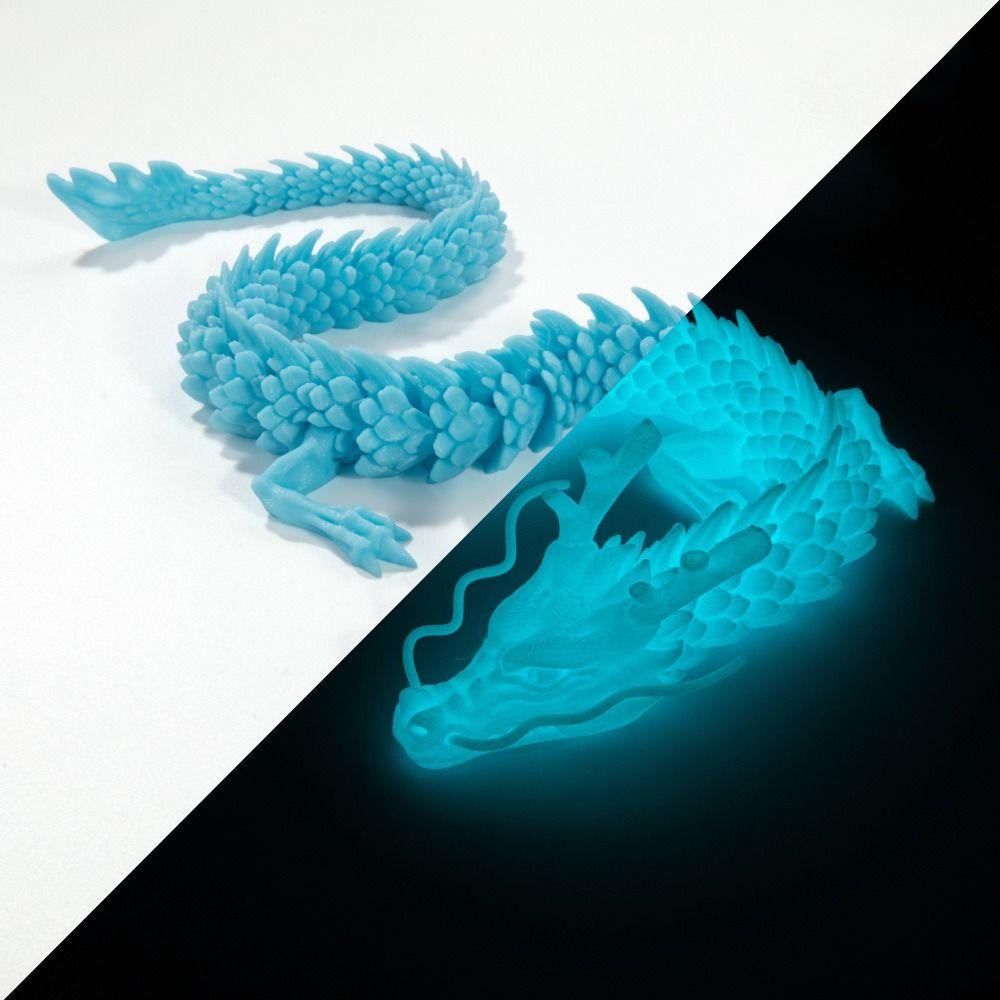 Realistic 3D Printed Dragon Toy 30/45cm Animal Simulation Model Christmas