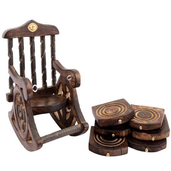 

Деревянный набор подставок для чая и кофе красивого дизайна с декоративной подставкой для чайных и кофейных чашек, кружек, пивных банок, барного стекла